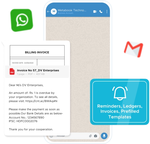 Follow up using Whatsapp and email reminders